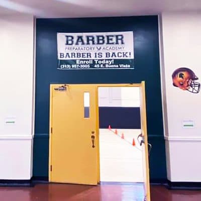 Barber Gym Entrance
