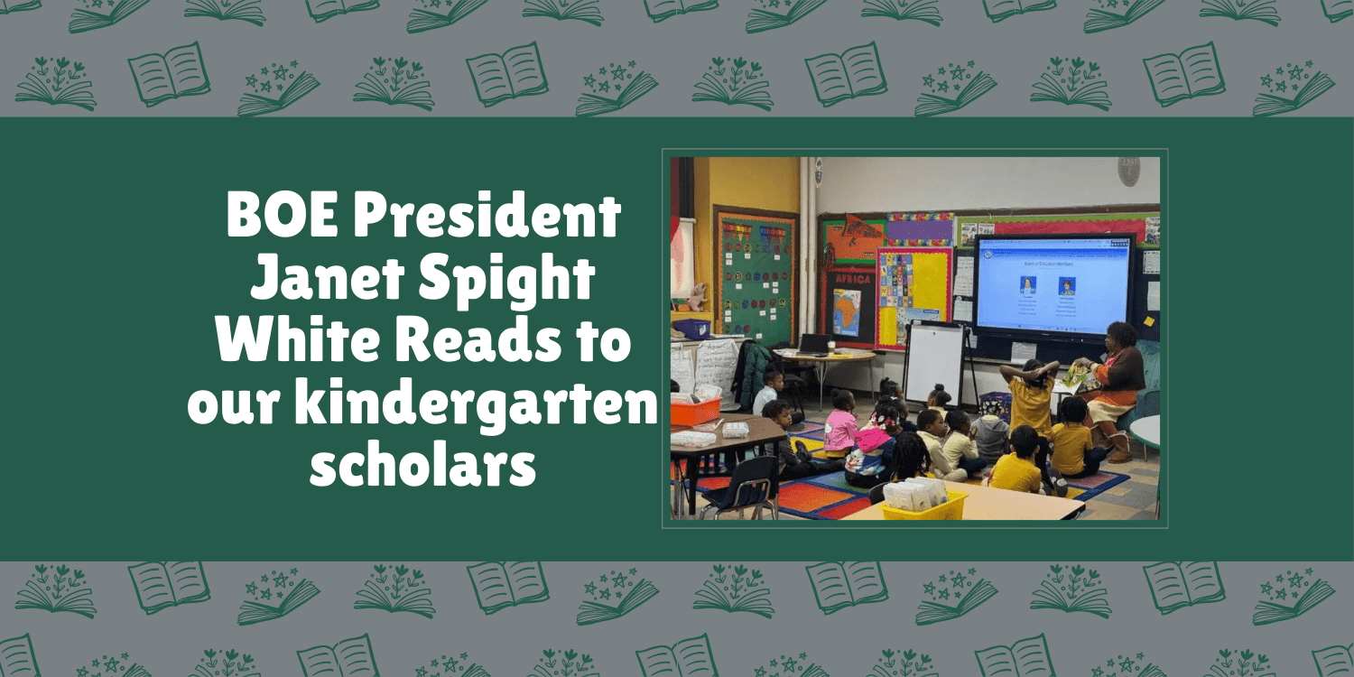 Adult reads to young children in a classroom setting.